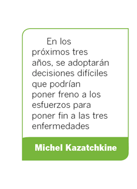 Imagen: Destacado de texto Michel Kazatchkine, director ejecutivo del Fondo Mundial.